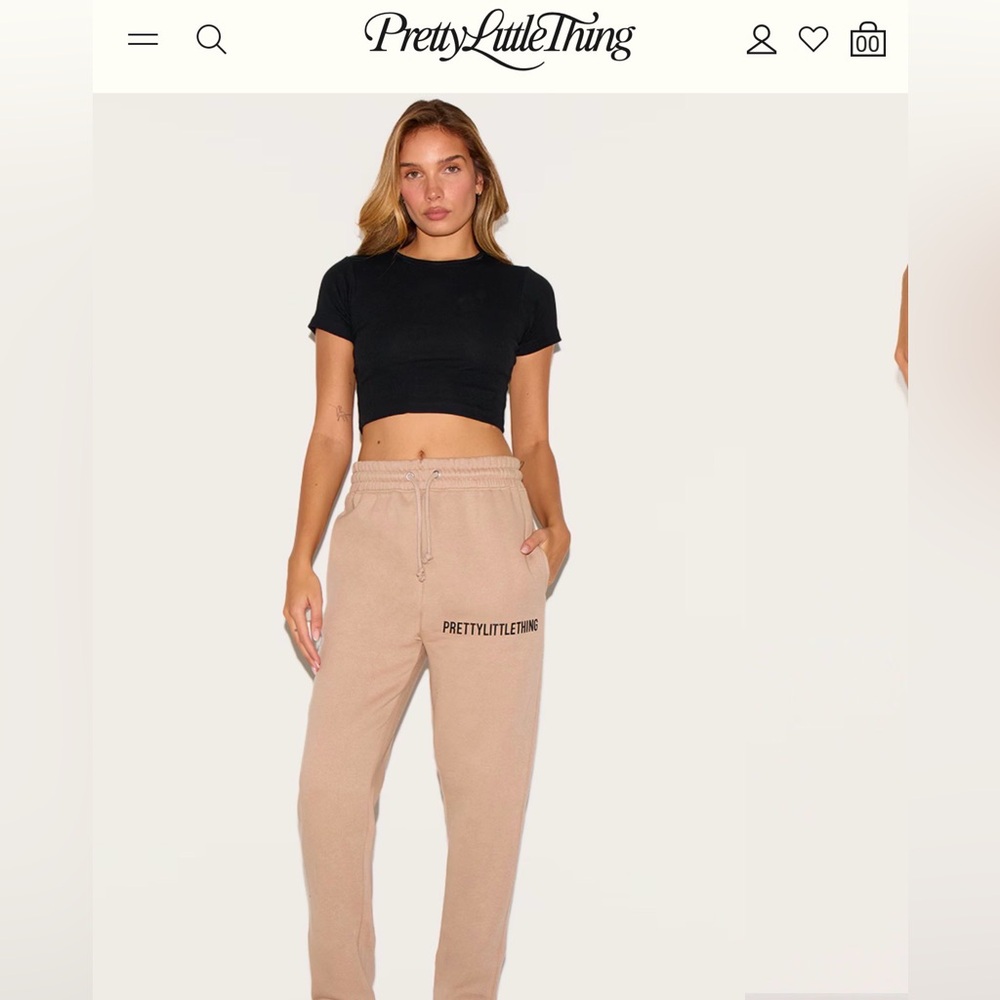 PrettyLittleThing New  Beige Joggers